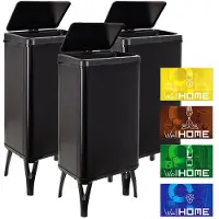 Wellhome Intelligente Mülleimer 50l 3 Einheiten