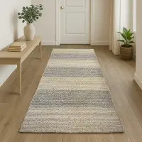 My Flair Teppich „Natural Bengal“ Läufer Natur &amp; grau 200 x 80 cm