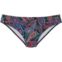 Venice beach Bikini-Hose "Paislee", Damen, Gr. 40, N-Gr, schwarz (schwarz bedruckt), Recycling-Polyamid, Paisleymuster, bedruckt, Badehosen Bikini-Hose, im Paisley-Druck