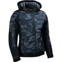 Difi Jamie 2 Aerotex Urban Camo wasserdichte Damen Motorrad Textiljacke, schwarz/camouflage, 38