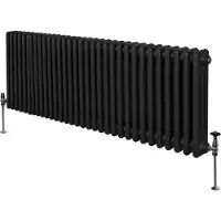 Monster Traditioneller 3-Spalten-Heizkörper - 600 x 1462 mm - Schwarz