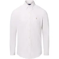 Ralph Lauren für Herren. 710953704007 Oxford-Hemd mit Streifen Custom Fit beige (XXL), Lässig, Baumwolle, Langarm