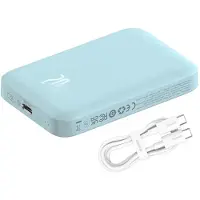 Baseus Magnetic Mini Air P10059002313-00 Lithium-Polymer-Powerbank 6000 mAh Blau