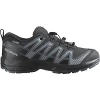 Salomon Outdoorschuh "XA PRO V8 WP J", Jungen, Gr. 31, Textil, schwarz (schwarz, turbulence, quarry), Synthetik, Textil, Schuhe Outdoorschuh, wasserdicht