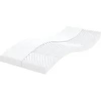 Syfax Schaumstoffmatratze Weiß 90x220 cm 7-Zonen Härtegrad 20 ILD