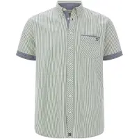 Jan Vanderstorm Kurzarmhemd "Kurzarmhemd ODHELD", Herren, Gr. 5XL, weit, grün (grün gestreift), Obermaterial: 100% Baumwolle CO., comfort fit, Hemden Kurzarmhemd