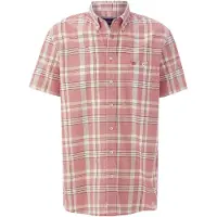 Babista Kurzarmhemd "Kurzarmhemd WARLOR", Herren, Gr. L, weit, rot (rot kariert), Obermaterial: 100% Baumwolle CO., regular fit, Hemden Kurzarmhemd