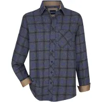 Babista Langarmhemd "Hemd MILANTARA", Herren, Gr. XL, weit, blau (royal blau kariert), Obermaterial: 100% Baumwolle CO., Hemden Langarmhemd