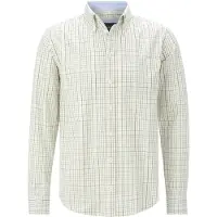 Babista Langarmhemd "Hemd KALDAN", Herren, Gr. XXL, weit, weiß (weiß kariert), Obermaterial: 100% Baumwolle CO., Hemden Langarmhemd