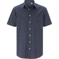 Babista Kurzarmhemd "Kurzarmhemd NAPOLEO", Herren, Gr. L, weit, blau (blau gestreift), Obermaterial: 100% Baumwolle CO., regular fit, Hemden Kurzarmhemd