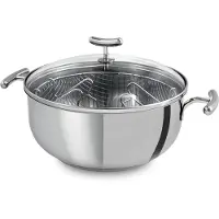 Teka 49004846, Rund, Bratpfanne, Edelstahl, Keine Beschichtung, Edelstahl, 4,2 l