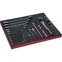 Bahco Wrench-in Foam Tray 3-3 Fit&go Werkzeugsatz 38 Stücke