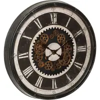 Atmosphera Créateur d'intérieur Wanduhr Kunststoff schwarz 8,5 cm x 76 cm