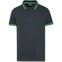 U Power Way Arbeits-Poloshirt Aus Stretch-Baumwolle, Schmale Passform, Grau, XL