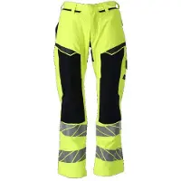 Mascot Herren Hose mit Knietaschen ACCELERATE MULTISAFE Hi-vis Gelb / Schwarzblau 66 - 21379-281-17010-82C66 - Hi-vis Gelb / Schwarzblau