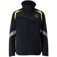 Mascot Jacke, ULTIMATE STRETCH Arbeitsjacke Multisafe Größe M, schwarzblau/hi-vis gelb | Packung (1 Stück)
