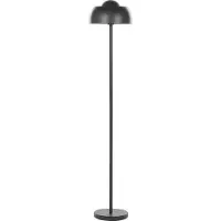 Beliani Stehlampe Schwarz Matt 148 cm aus Stahl mit langem Kabel mit Schalter rund Industrie Look Modernes Design