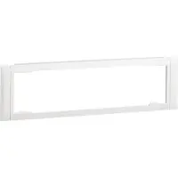 Hager Blende 3-fach Automateneinbaueinheit zu Oberteil 80mm halogenfrei verkehrsweiß, Montageplatte, Weiß, Acrylnitril-Butadien-Styrol (ABS), Polycarbonat (PC), 80 mm