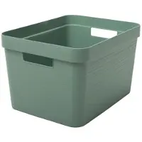 Eda Plastiques EDA Aufbewahrungsbox STONE 30 Liter lorbeergrün