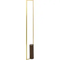 Beliani LED Stehlampe Gold Aluminium Eisen Basis Licht Beleuchtung Schlafzimmer Wohnzimmer Modernes Design