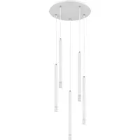 Globo 15629W-5 RYAN Hängeleuchte Metall weiß matt, 5x G9 LED