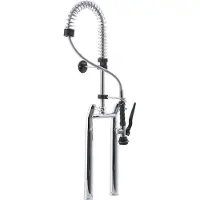 Saro 2-Loch-Vorspül-Armatur, extra hoch, Modell MELANIE, Hochwertige Küchenarmatur für Vorspülen mit schwenkbarem Auslauf, 1 Stück