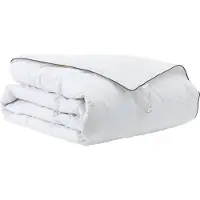 vidaXL Winterbettdecke 140 x 220 cm Winter Feder Weiß Atmungsaktiv