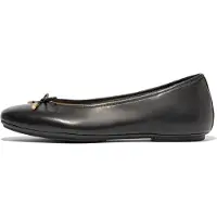 FitFlop für Damen. HX8-001 Schwarze Delicato Schleife Leder Ballerinas (38), Wohnung, Keine, Lässig, Party, Klassisch