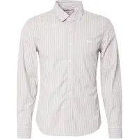 Levi's Jeanshemd "BATTERY HM SHIRT SLIM", Herren, Gr. XXL, N-Gr, bunt (rory stripe bright w), Denim/Jeans, Obermaterial: 98% Baumwolle, 2% Elasthan, slim fit, Hemden Jeanshemd, mit Logobadge