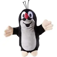 Heunec Handpuppe "Kleiner Maulwurf GRS", schwarz (schwarz, grau), Puppen, Kinder, Handpuppe