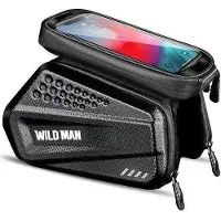 WildmanT WILDMAN Reisetasche für Fahrradrahmen mit Reißverschluss 1,2L (4"-7") ES6 schwarz