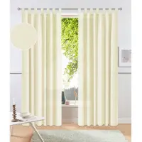 Otto Home Vorhang "Raja" Gr. 1, beige (champagner), B:140cm H:145cm, Polyester, Recyceltes Material, Gardinen, Vorhang, 2er-Set, Bestseller, einfarbig, modern, pflegeleichte Mikrofaser