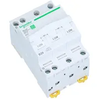 Schneider- Electric Schneider Resi9 MCB 3P+N 20A B-Kurve 6kA Sicherungsautomat - R9P09720