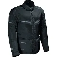 Difi Corsica Aerotex Solid Motorrad Textiljacke, schwarz, L