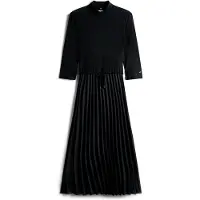 Tommy Hilfiger Slim 5x2 Rib Mix 3/4-arm Midi-kleid