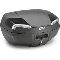Givi TOPCASE E46 RIVIERA MONOLOCK PLATTE 46L Schwarz/Silber blau