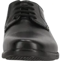 Clarks Shoes Herren Howard Walk Oxford, Schwarzes Leder, 41.5 EU
