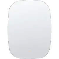 Beliani Hängespiegel LED ø 78 cm Oval Modern Wand Spiegel Badezimmer Wandmontage Make-up Schlafzimmer