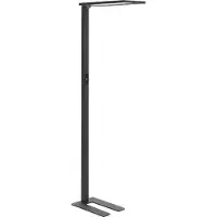 Beliani LED-Stehlampe Schwarz Metall 196 cm mit Bewegungsmelder Dimmbar Tageslichtsensor Touchfunktion Langes Kabel Bogenlampe Industrie Wohnzimmer