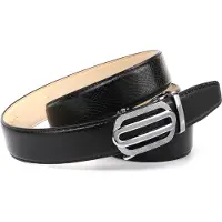 Anthoni Crown Ledergürtel , Damen, Gr. 90, schwarz, Rindsleder, Gürtel Ledergürtel