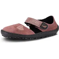Leguano Barfußschuh "LEGUANITO JARINA", Halbschuh, Bequemschuh mit Glitzer und Herzapplikation