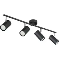 Globo 57914-4, Schwarz, Chrom, Metall, IP20, I, GU10, LED