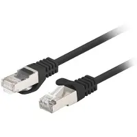 Lanberg PCF6-20CC-0150-BK, 1,5 m, Cat6, F/UTP (FTP), RJ-45, RJ-45, Schwarz