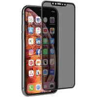 Muvit Iphone Xs Max Privacy Case Friendly Gehärtete Glas-displayschutzfolie
