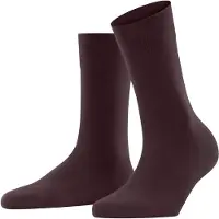 Falke Sensitive London Damen Socken, 39-42, Rot, Uni, Baumwolle