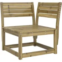 The Living Store Garten-Ecksofa 73x73x78 cm Kiefernholz Imprägniert
