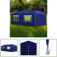The Living Store Partyzelt 3x6 m Blau