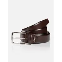 MONTI Ledergürtel "REDDING", Herren, Gr. 120, braun, Rindsleder, Gürtel Ledergürtel, glänzend, elegant