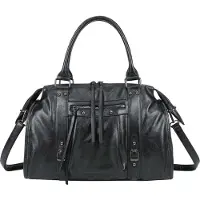 Gallantry Paris Gallantry, Bowling Stil Damen Handtasche mit Abnehmbarem Schulterriemen, Schwarz
