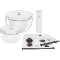 Zwilling Fresh & Save BOWLS Vakuum Starter Set, Glas / M/L, 9-tlg, Transparent-Weiß